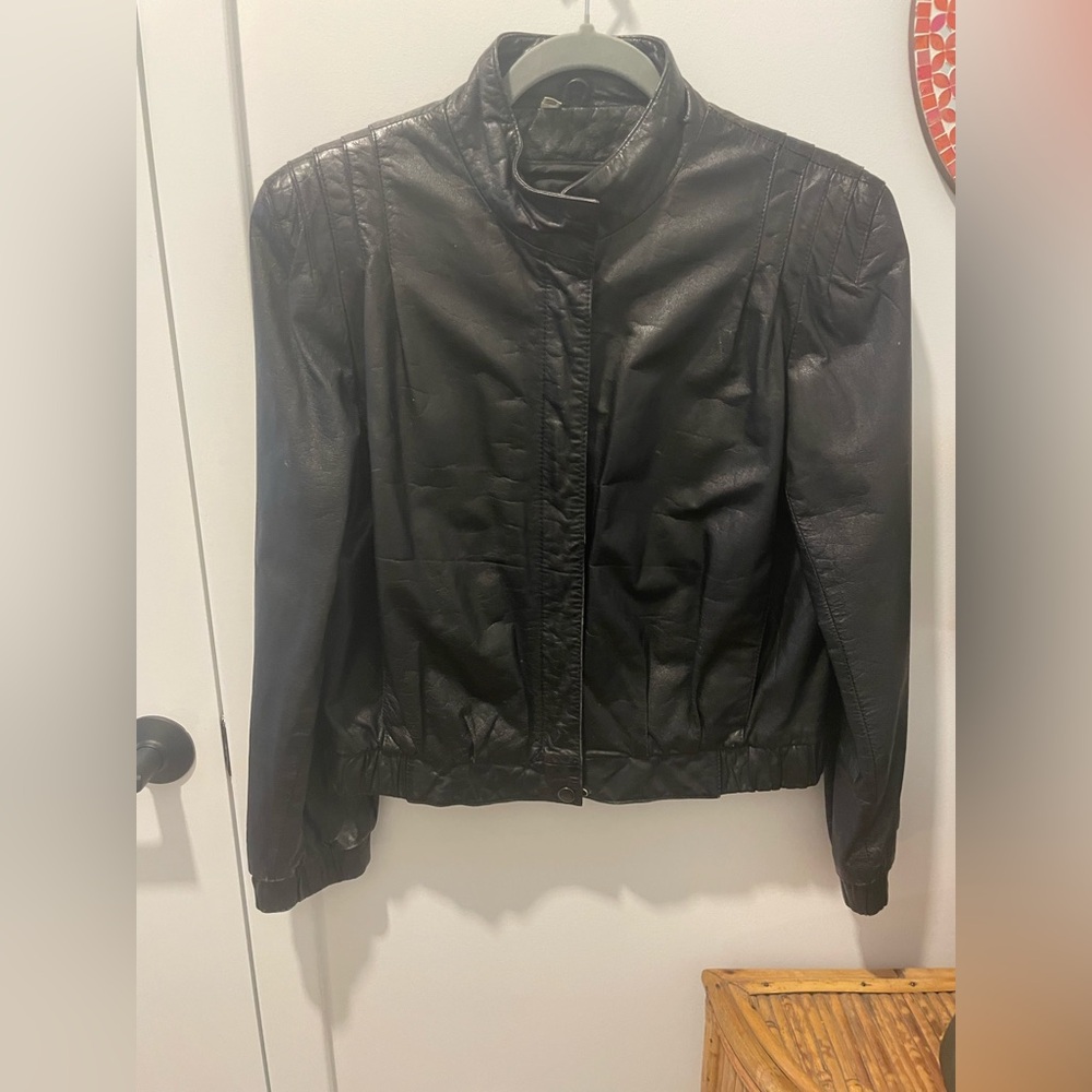 Women's Black Leather Jacket